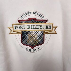 MENS HEAVYWEIGHT SWEATSHIRT Size XL FT RILEY Army